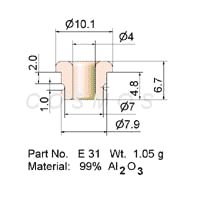 Wire Guide - Eyelet E 031