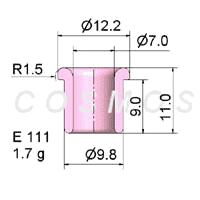 wire guide - flanged eyelet guide E 111