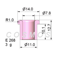 wire guide-flanged eyelet guide E 268