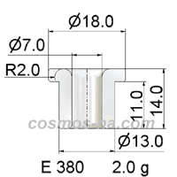 wire guide-flanged eyelet guide E 380